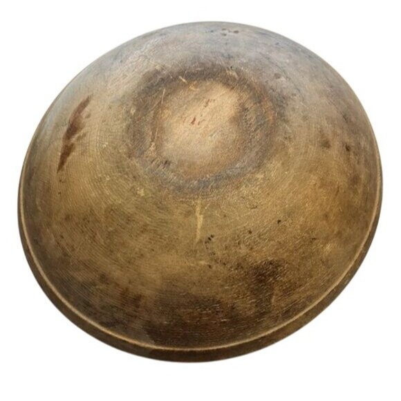 Primitive Large Wooden Dough Bowl - Picture 2 of 6